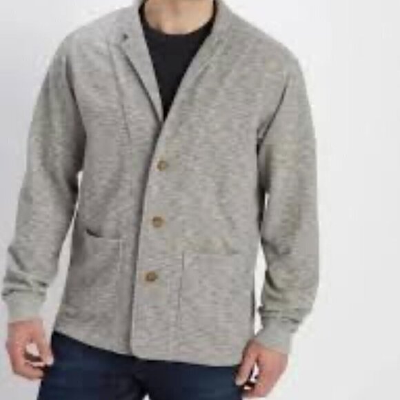 Duluth Mens Long Sleeve Gray Casual Blazer/Jacket  Button Front Size L - Picture 1 of 9